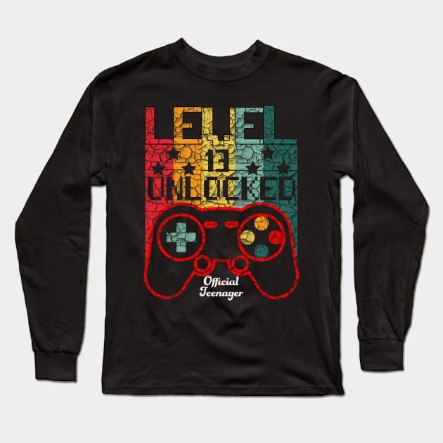 Level 13 Unlocked Awesome 2008 Video Game Long Sleeve T-Shirt by  Funny .designs123